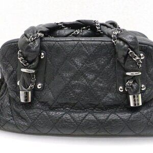 Chanel Quilted Lady Braid Bowler Bag